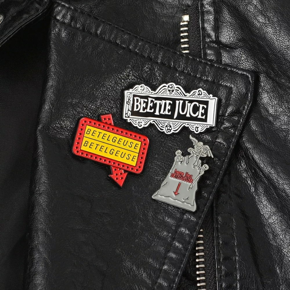 ⚡CLEARANCE⚡Beetle Juice Banner Fashion Pin - Picture 3 of 8